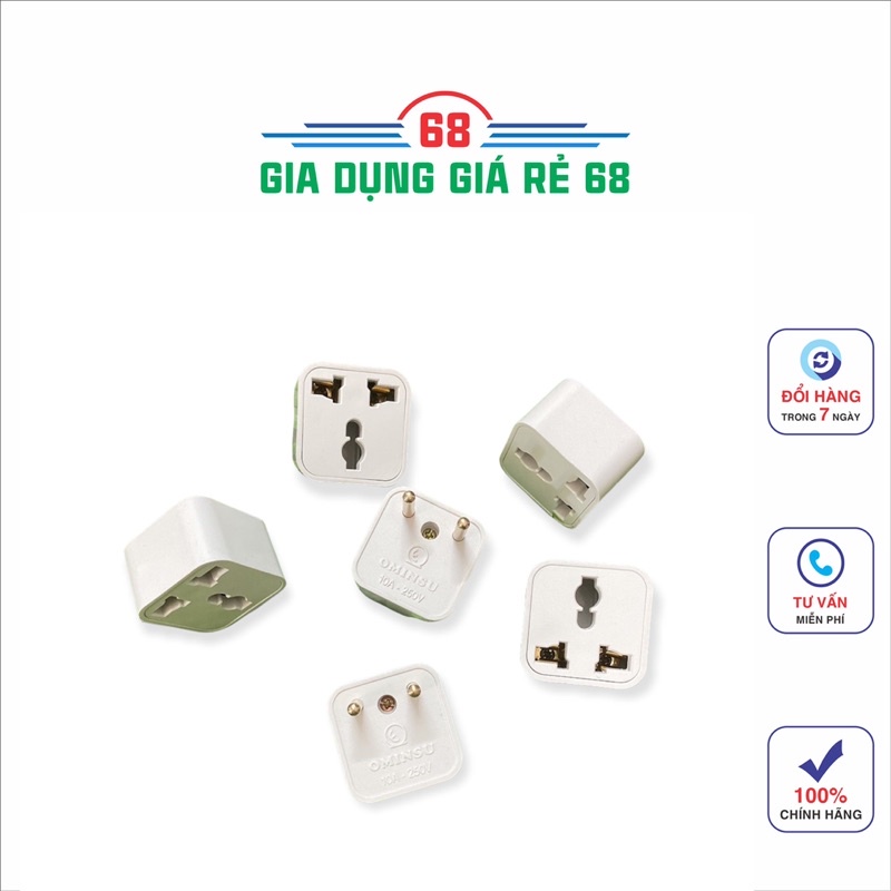 PHÍCH CẮM ĐIỆN CHUYỂN ĐỔI 3 CHÂN SANG 2 CHÂN