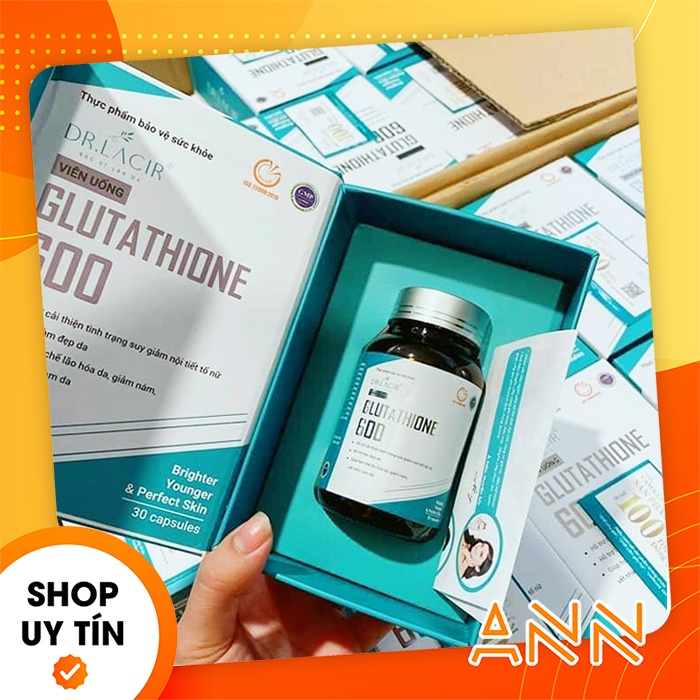 [Chính hãng] Viên uống trắng da Glutathione 600 DR Lacir - Viên trắng da DR.Lacir