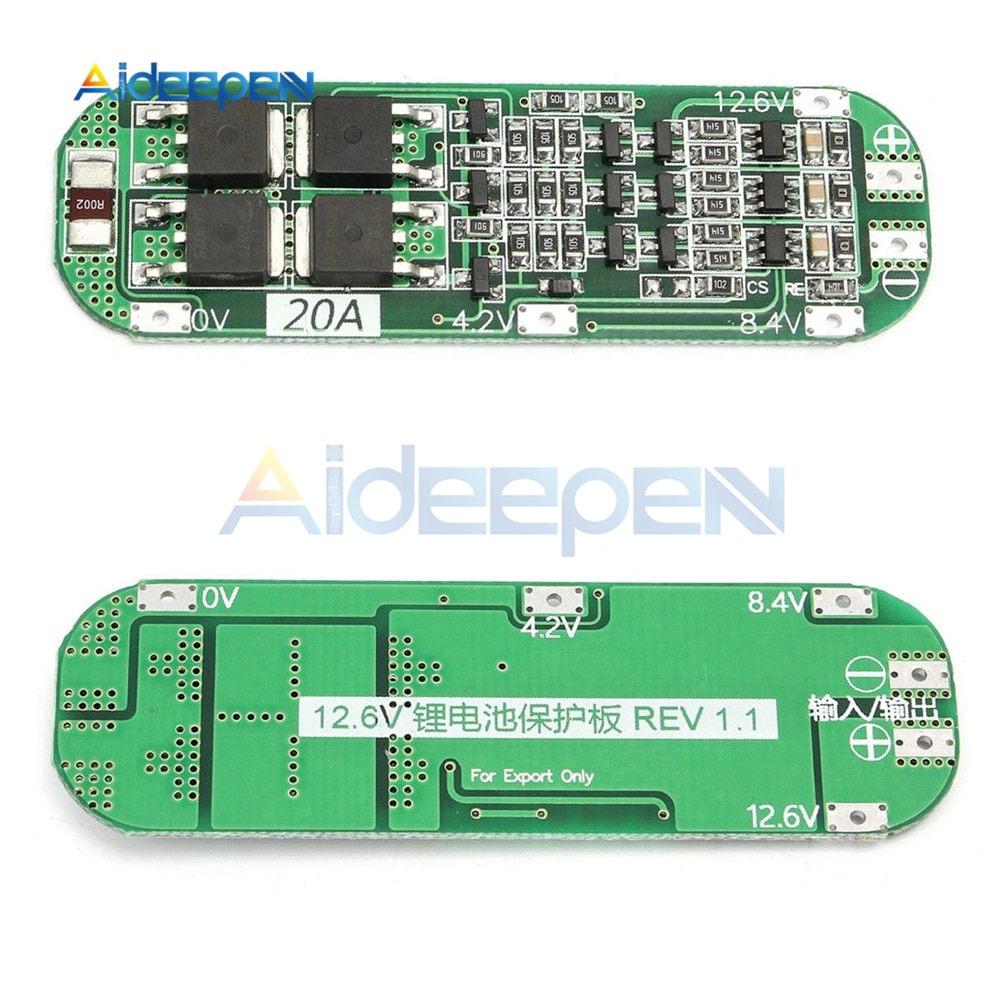 Bo mạch bảo vệ Li-Ion 18650 12.6v 3s 20A | BigBuy360 - bigbuy360.vn