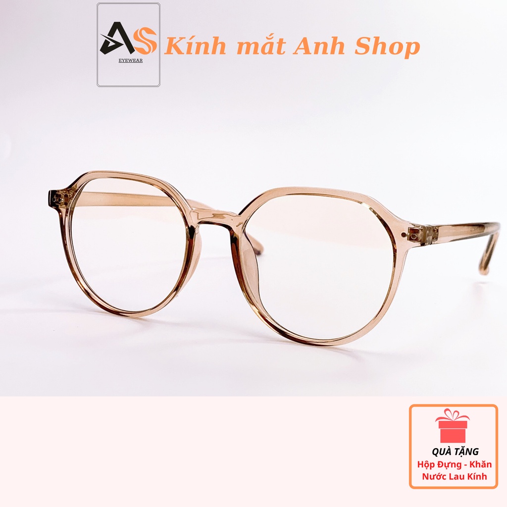 Gọng kính tròn nam nữ chất liệu nhựa 2361
