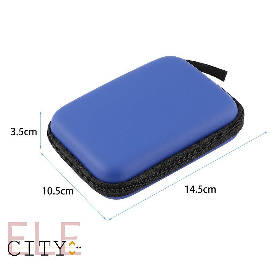 ✨COD✨Hard Nylon Carry Bag Compartment Case Cover For 2.5'' HDD Hard Disk Case