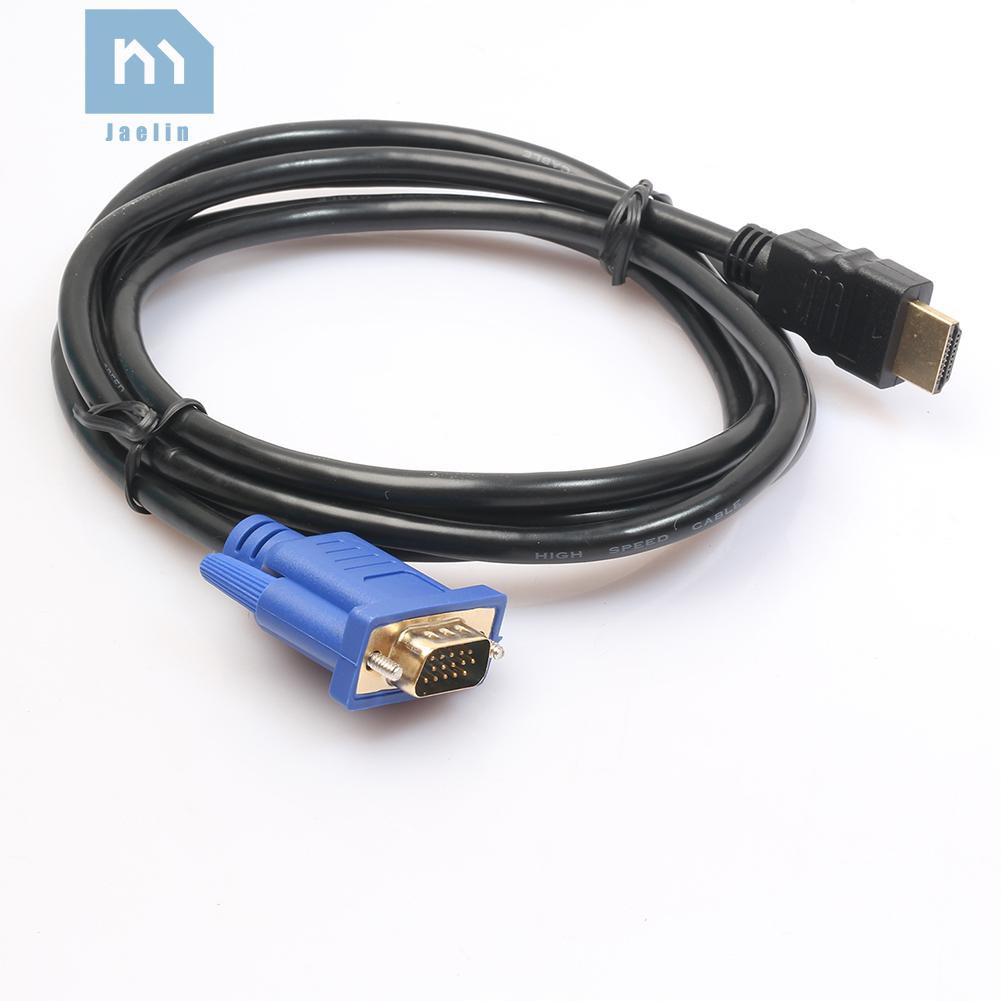 Cáp chuyển đổi đầu HDMI sang đầu VGA HD 15pin 1080P chuyên dụng