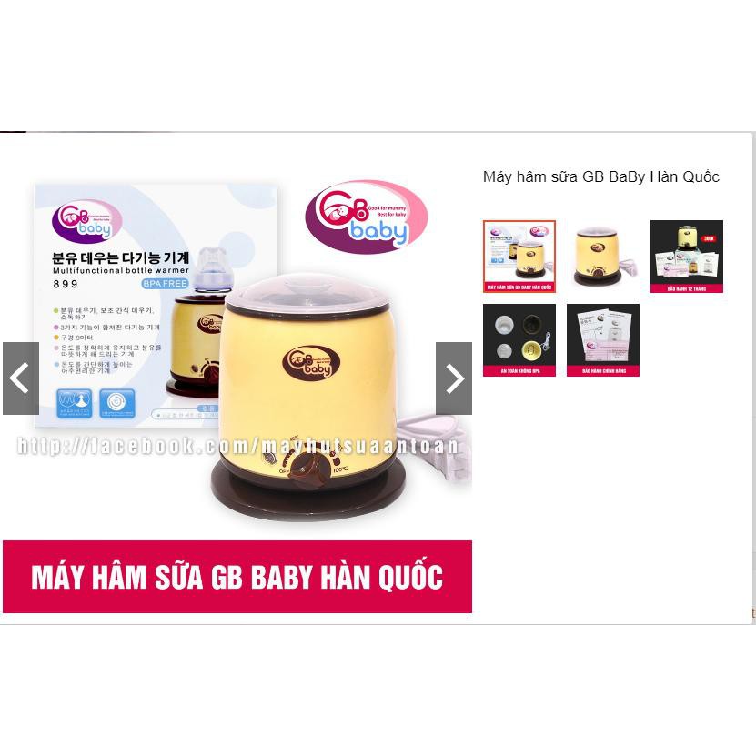 Máy hâm sữa, Bình ủ sữa GB Baby Hàn Quốc(Bảo hành 12 tháng phiếu đi theo máy)