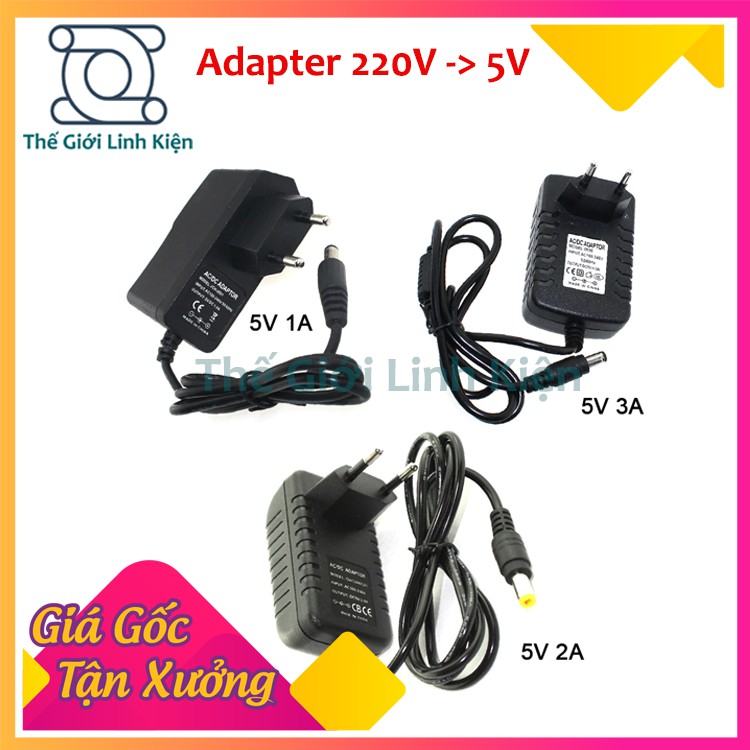 Nguồn adapter 5V 1A-2A-3A