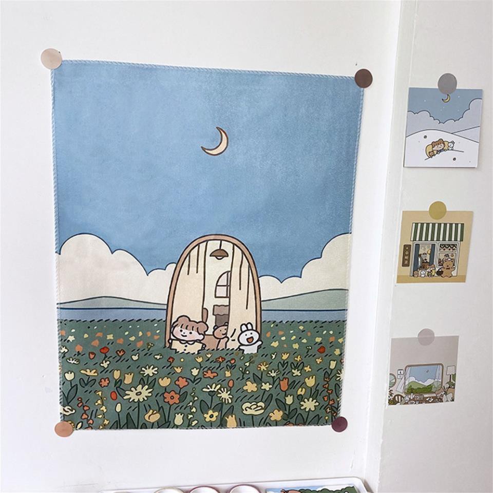 Tấm vải treo tường dùng trang trí, làm phông nền chụp ảnh độc đáo tiện dụng<3