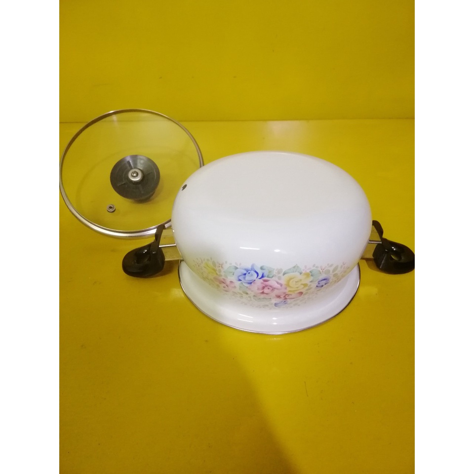 Nồi men nội địa Nhật, size 16.5cm, cao 8.5cm (mã 755), Dùng được bếp từ