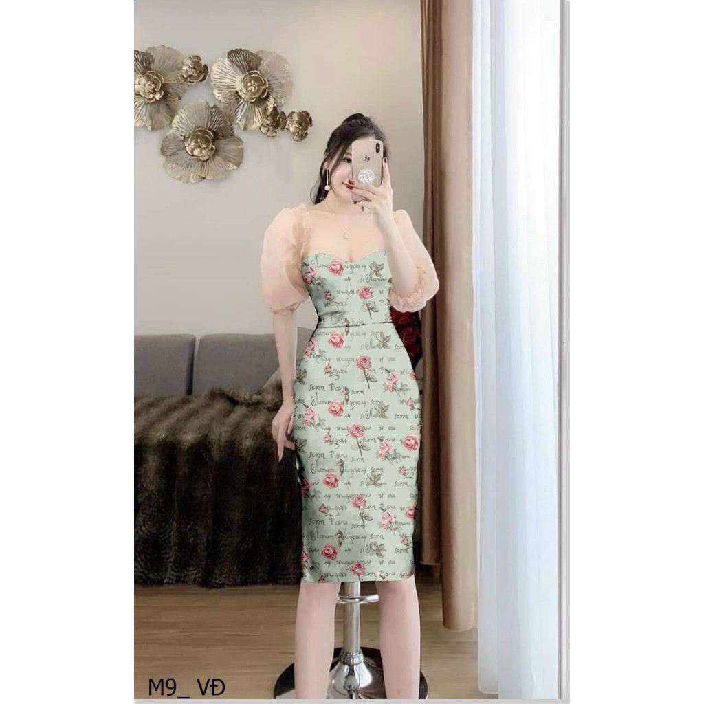 ĐẦM NỮ HOA HOẠ TIẾT CỰC XINH , TÔN DÁNG SANG CHẢNH CHO CÁC CHỊ EM TT