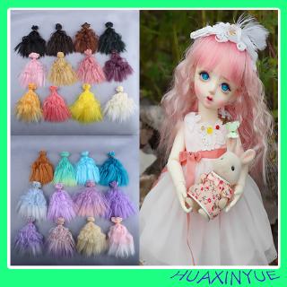 Tóc giả chịu nhiệt độ cao dành cho búp bê đồ chơi 1/3 15cm DIY BJD 1/4
