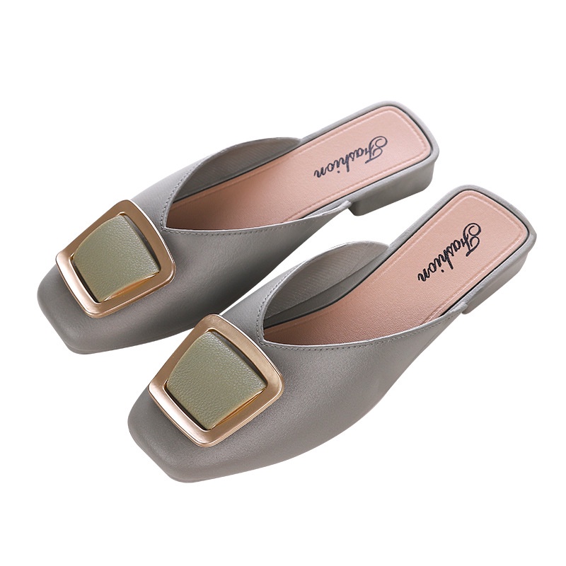 Dép sandal MS mũi vuông phong cách mùa hè thời trang cho nữ 220096