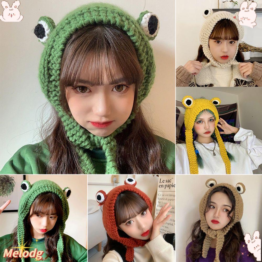 Mũ Dệt Kim Hình Chú Ếch Dùng Làm Đạo Cụ Chụp Ảnh
