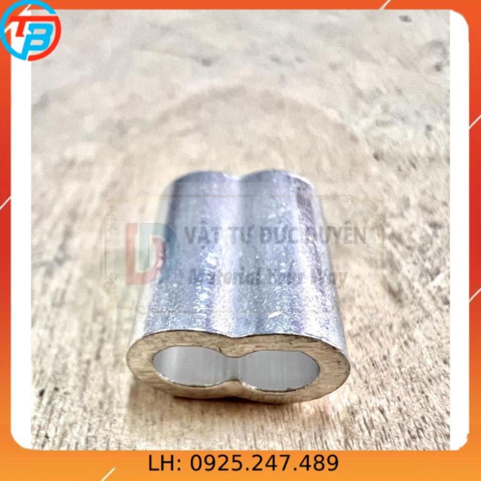 Đầu nhôm cốt nhôm khóa dây cáp Phi [ 6mm ] CÁP THÉP Thái Bình VinàN