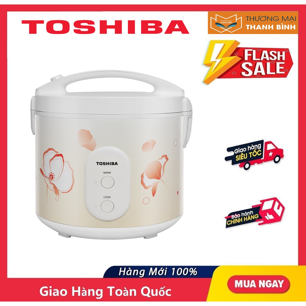 [Mã ELHADEV giảm 4% đơn 300K] Nồi cơm điện Toshiba 1.8 lít RC-18JE2VN(O) - Hàng chính hãng