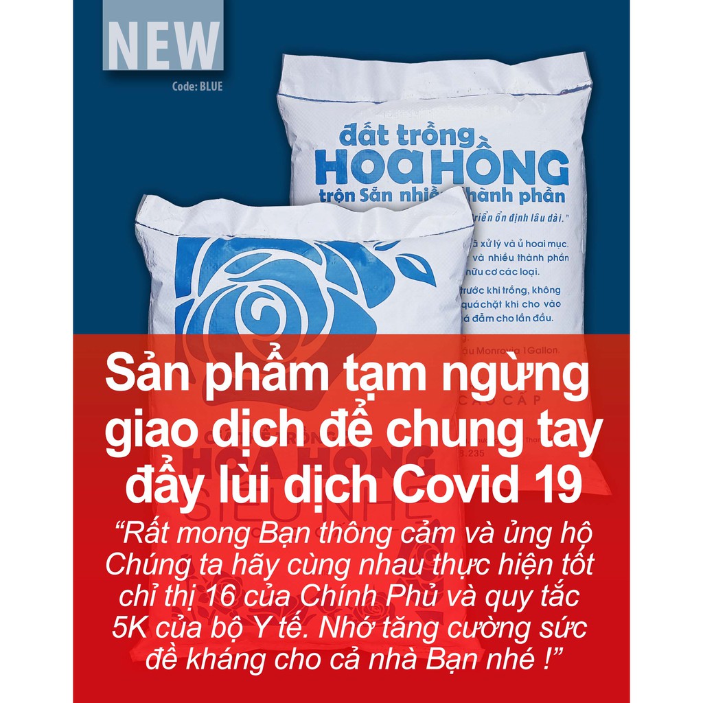 [Có video quay thật] Giá thể Cao cấp Siêu nhẹ, chuyên trồng hoa hồng, trộn sẵn nhiều thành phần, tơi xốp, bao 7gallons