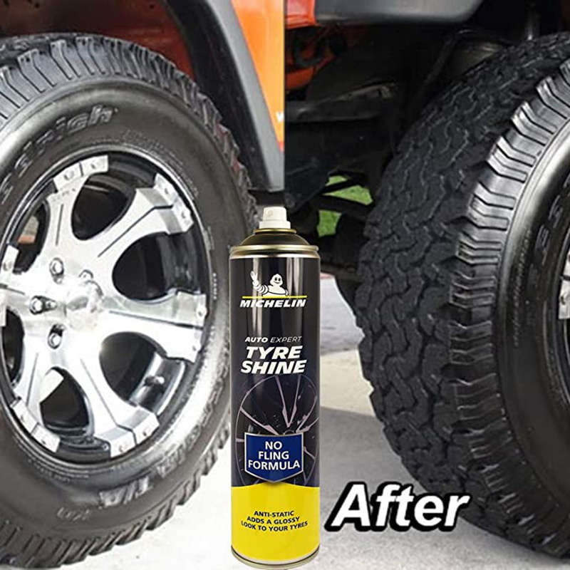 Chai Xịt Vệ Sinh Bảo Dưỡng và Làm Bóng Lốp Ô Tô Michelin W31432 Auto Expert Tyre Shine 520ml (hàng chính hãng)