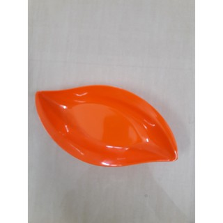 Dĩa chiếc lá melamine đủ 4 màu dày dặn (01) (Ảnh thật) size 17.8cm