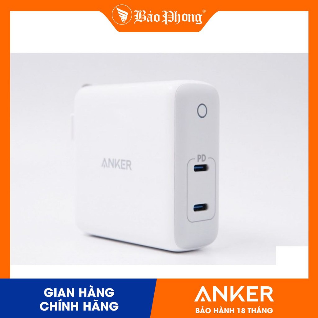 Củ Sạc Nhanh ANKER PowerPort Atom PD 2 60W 2 Cổng PD A2029 - Hàng Chính Hãng