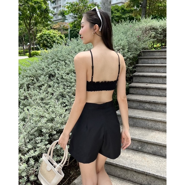 Quần ống loe cách điệu 2 màu