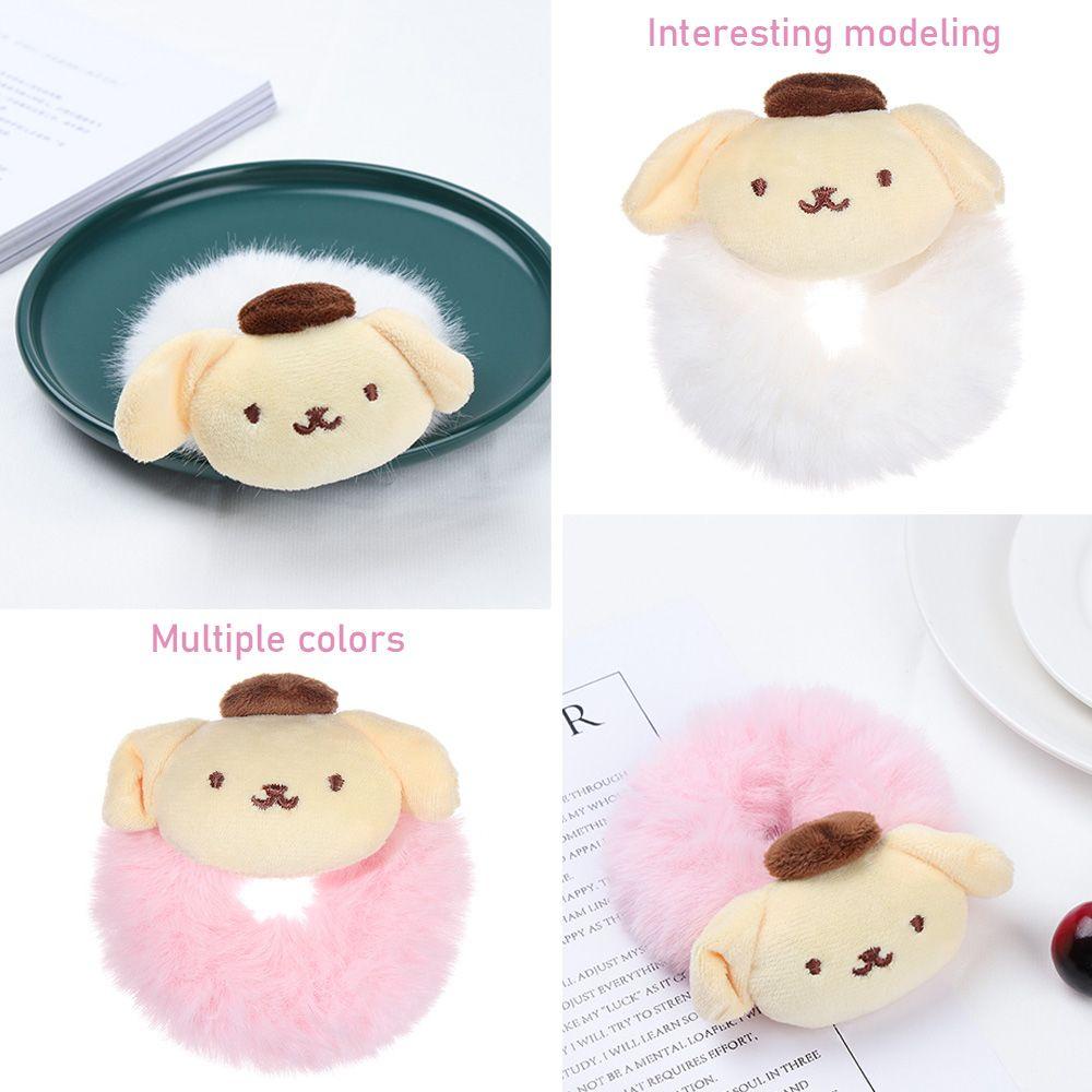 LANSEL Dây Cột Tóc Phủ Lông Nhiều Màu Sắc Xinh Xắn