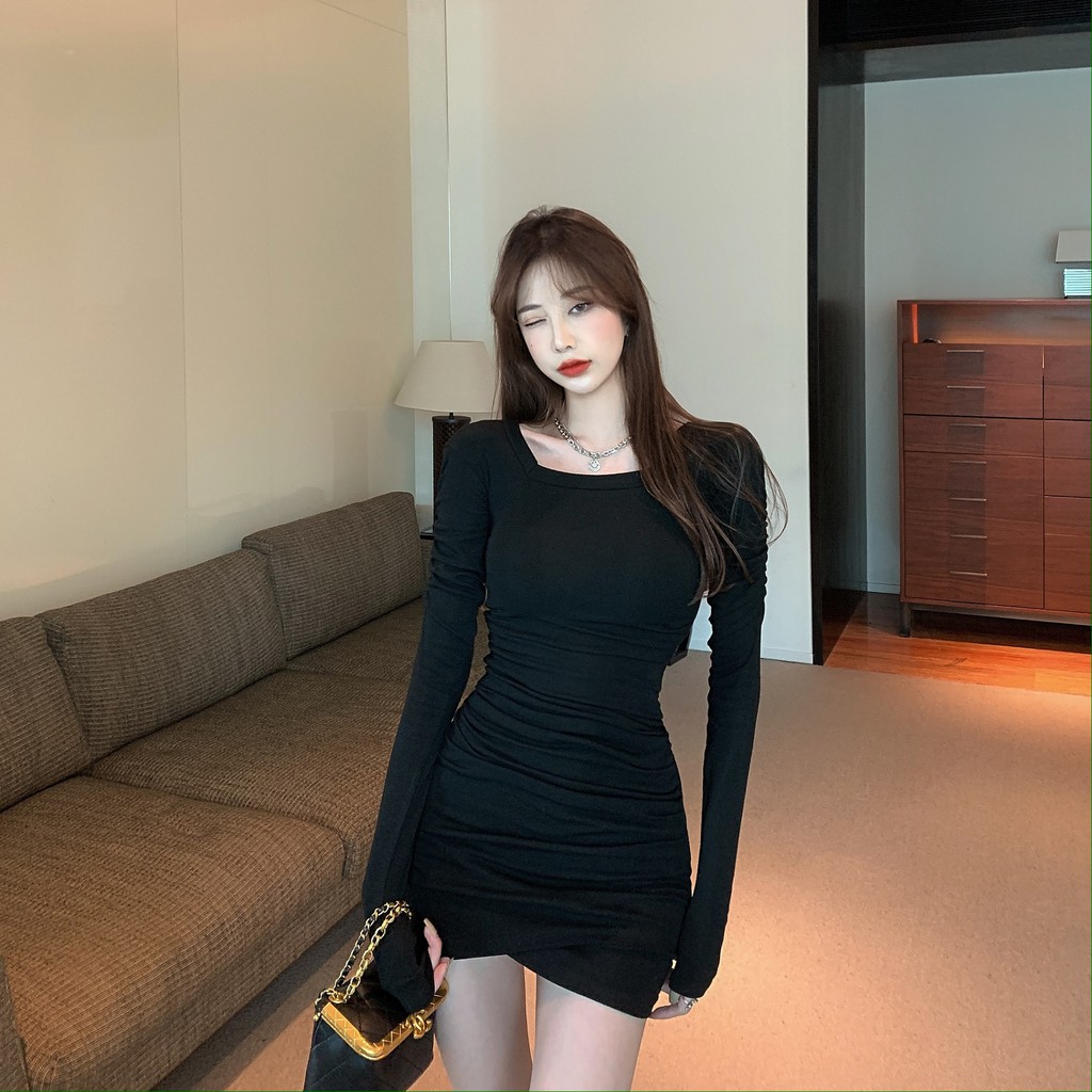 Đầm body thun tay dài #269