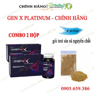 GEN X PLATINUM COMBO 2 HỘP - Viên Uống Tăng Cường Sinh Lý Nam HỘP 24 VIÊN