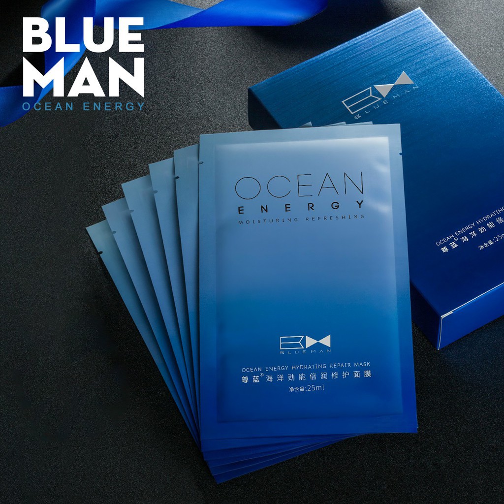 Mặt Nạ Dưỡng Da Cho Nam OCEAN BLUEMAN Se Khít Lỗ Chân Lông ZL15020550M (1 miếng)