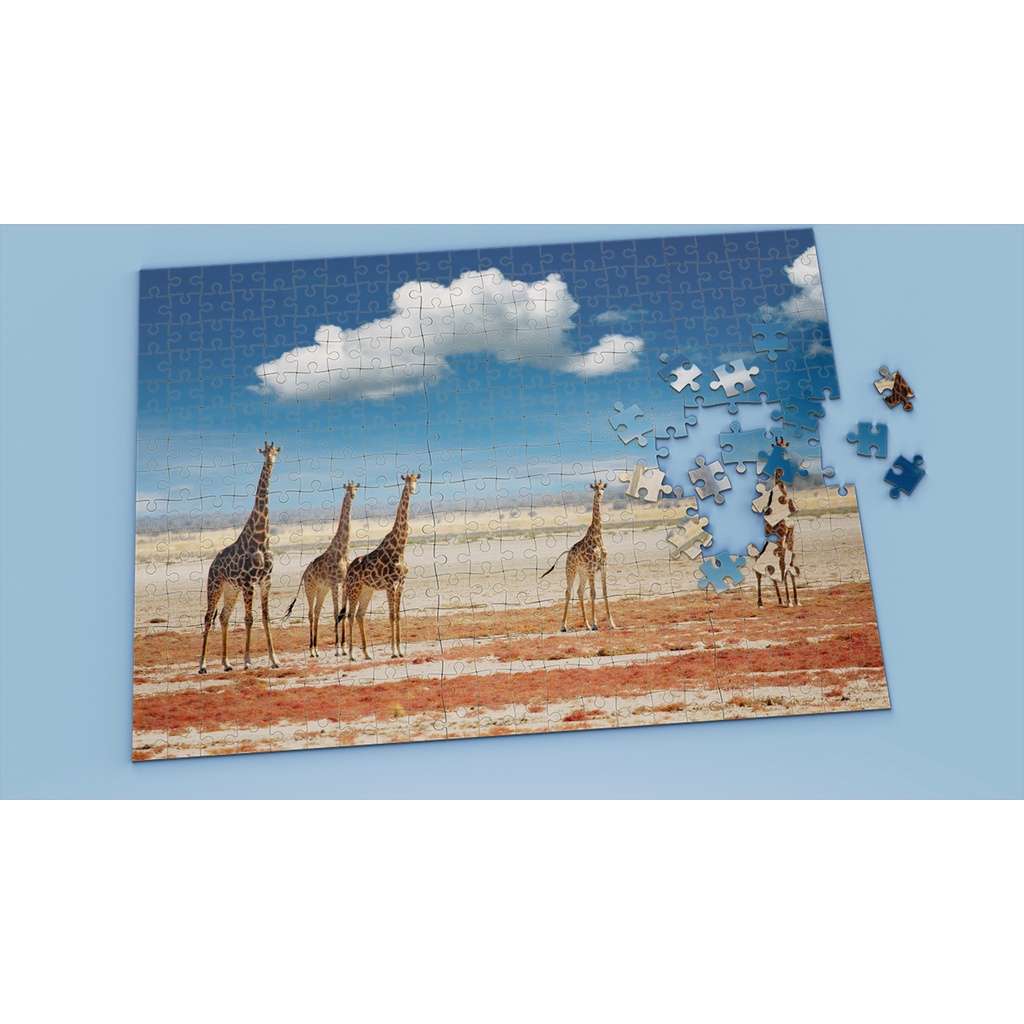 Tranh ghép hình GIRAFFE - Mẫu 2 - Nhận in theo yêu cầu