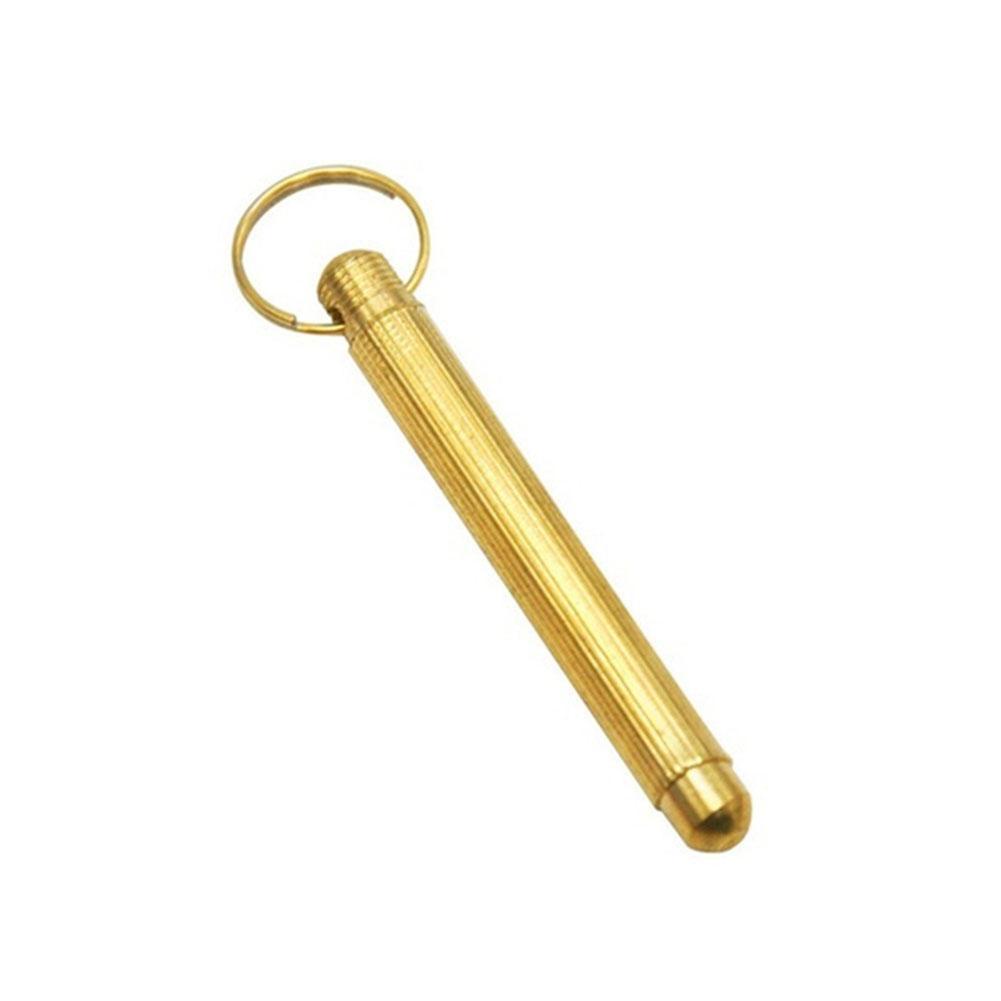 [Hàng mới về] Dụng Cụ Lấy Ráy Tai Làm Từ Nhôm Màu Vàng Đồng Có Móc Khóa Sử Dụng Tiện Lợi Tại Nhà