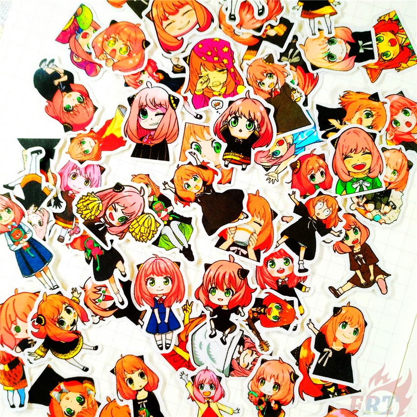 ★★★ Gián điệp×FAMILY. Sticker Dán Trang Trí Nhật Ký Mini Anya Q-1 ★★★ Bộ 60 Sticker Dán Trang Trí Album Thời Trang