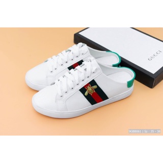 Giày Gu Thêu Ong Hở Gót. Fullbox