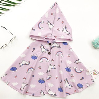 [Cocandy Official Store] Áo choàng cánh dơi chất liệu cotton chống nắng cho bé