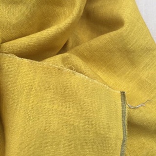 Vải Linen tưng gân màu vàng mù tạt!