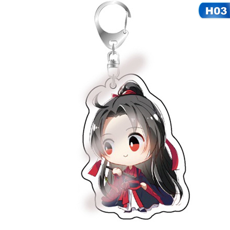 flowersqueen Móc chìa khóa mặt hình các nhân vật hoạt hình Trung Hoa độc đáo