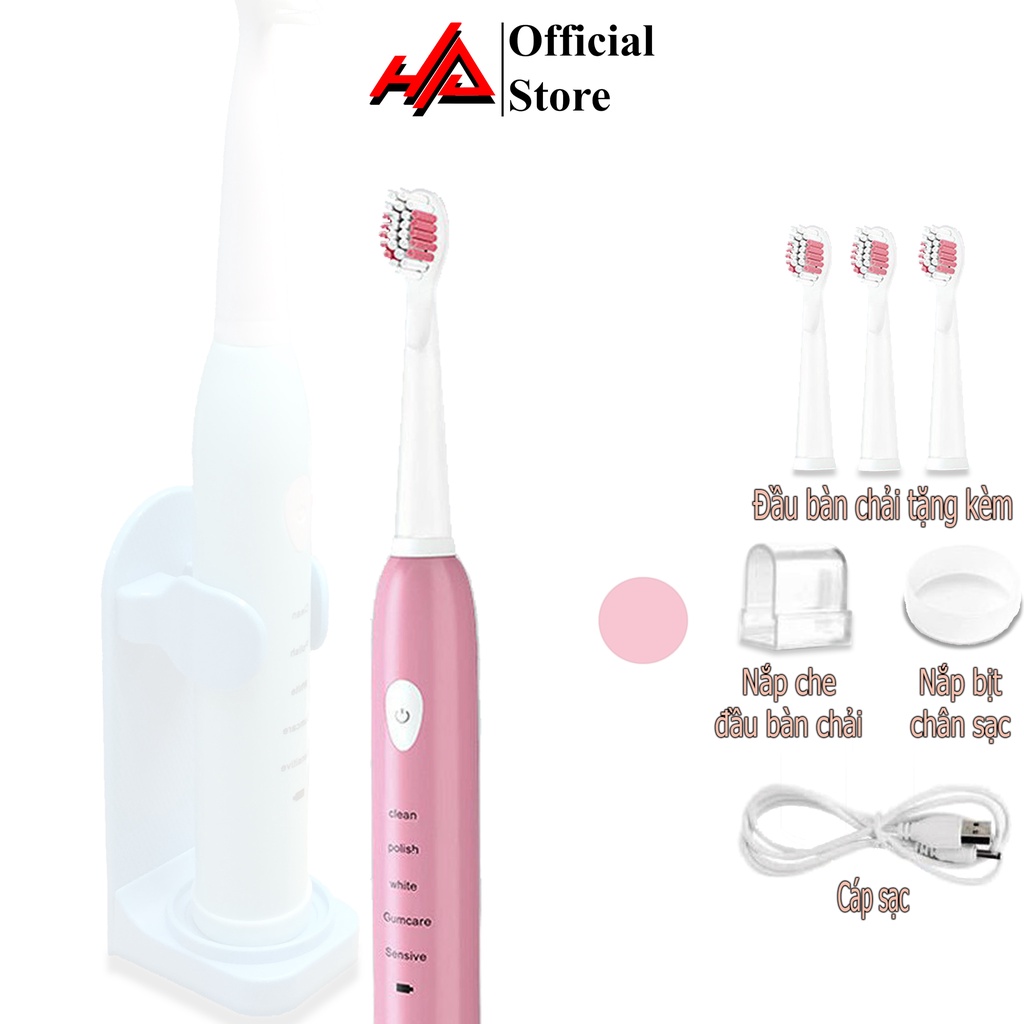 Bàn chải điện Sonic X1 Pro, bàn chải đánh răng điện 5 chế độ rung - HAHA Store