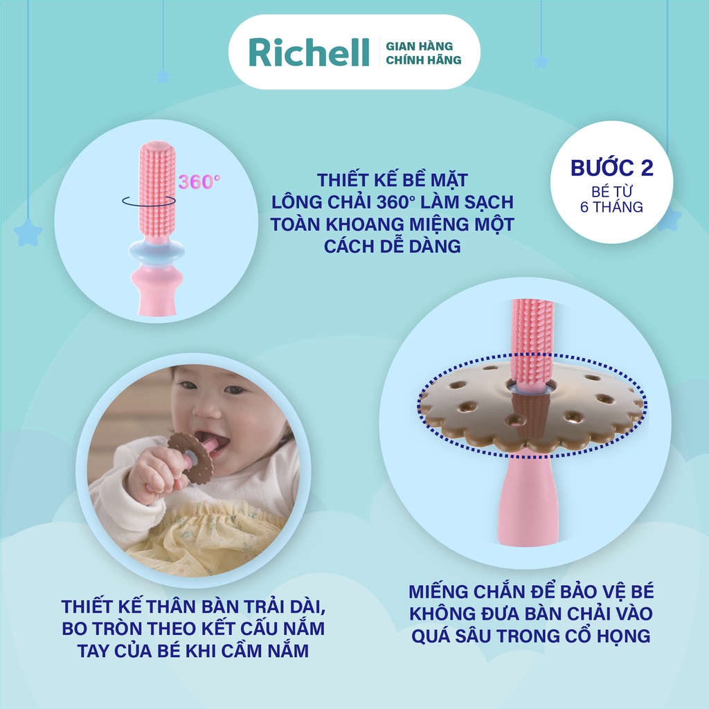 Bàn chải đánh răng trẻ em TLI Richell Nhật Bản | Baby