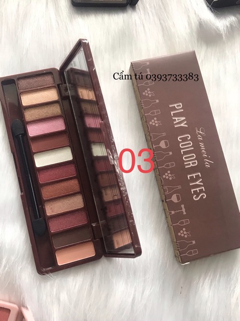 Bảng phấn mắt 12 ô lameila hàng nội địa trung có sẵn | BigBuy360 - bigbuy360.vn