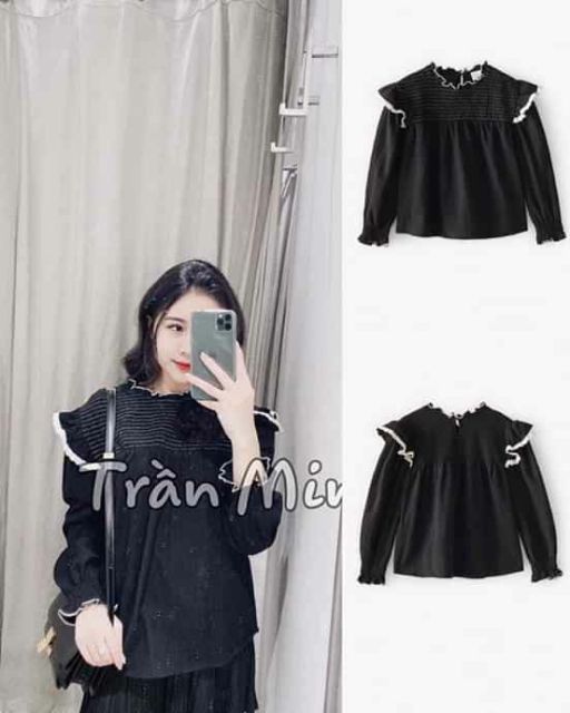 Áo sơ mi zara kid bánh bèo