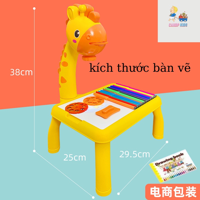 Bàn vẽ thông minh cho bé có đèn chiếu sáng 72 hình chiếu tập vẽ cho bé loại to Đồ chơi cho bé gái,Đồ chơi cho bé trai