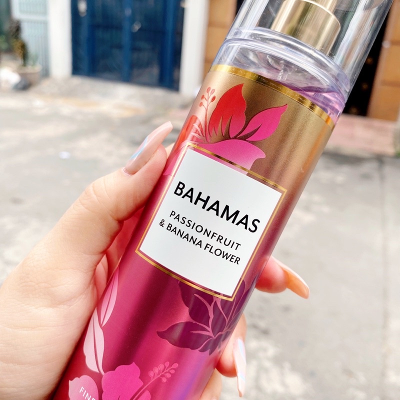 Xịt thơm Bath &amp; Body Works -  Bahamas Passionfruit &amp; Banana Flower (236mL)