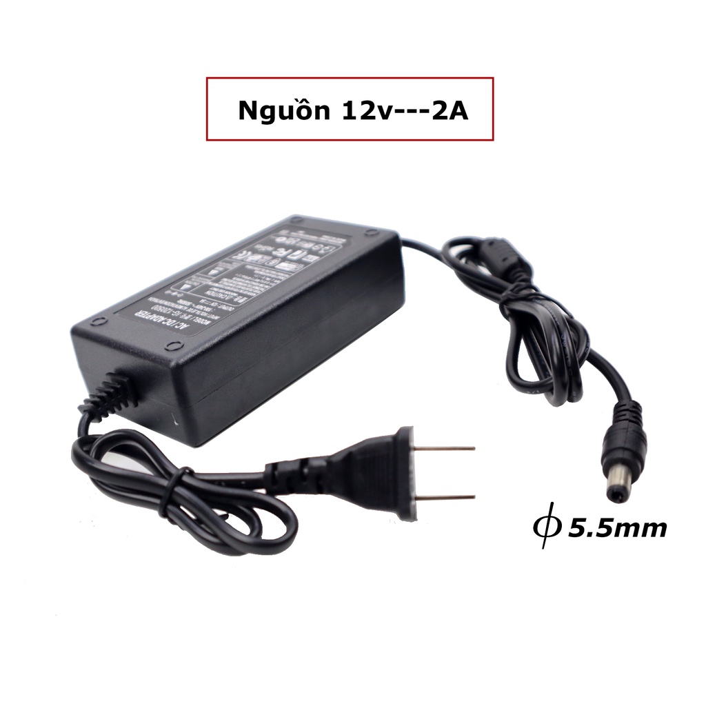 Nguồn 12v 5A adapter DC/AC có đèn báo dùng cho camera, modem wifi, đèn LED...