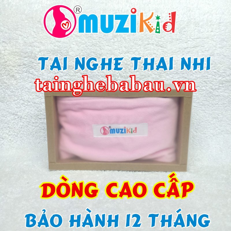 TAI NGHE BÀ BẦU CAO CẤP MUZIKID HỒNG - HÀNG CHÍNH HÃNG - BẢO HÀNH 01 NĂM
