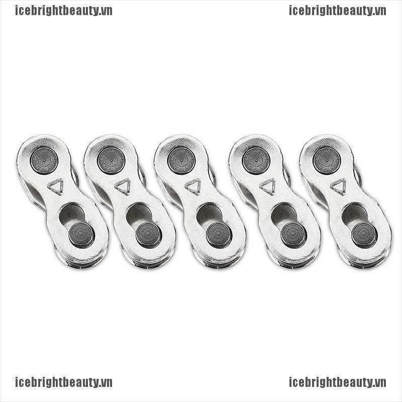 ICEVN 10Pcs Portable Bicycle Chain Master Link Joint Connector 6/8/10 Speed Quick Clip