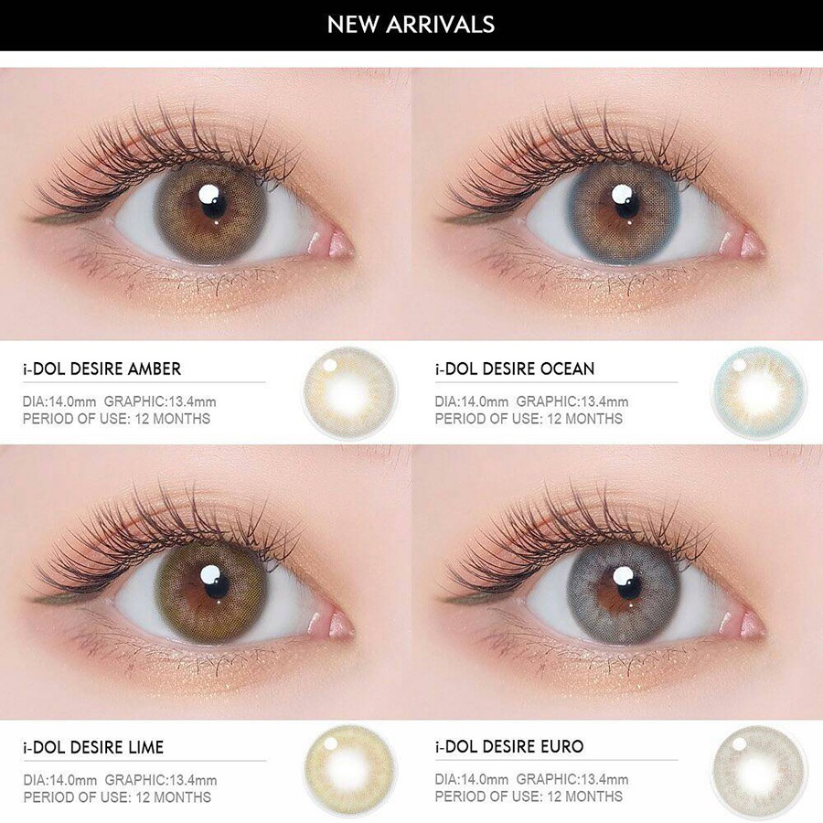 Lens Nâu Tây Brown + khay gương dụng cụ đeo