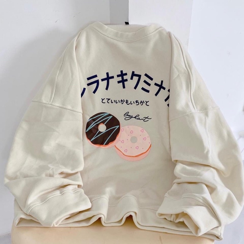 Áo sweater nỉ Donut unisex | BigBuy360 - bigbuy360.vn