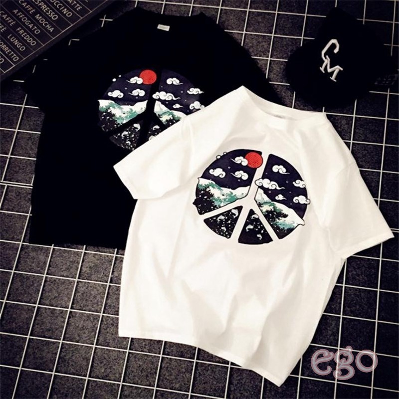 Casual Tops Loose Short Sleeve t-shirts letter printed Fashion Women