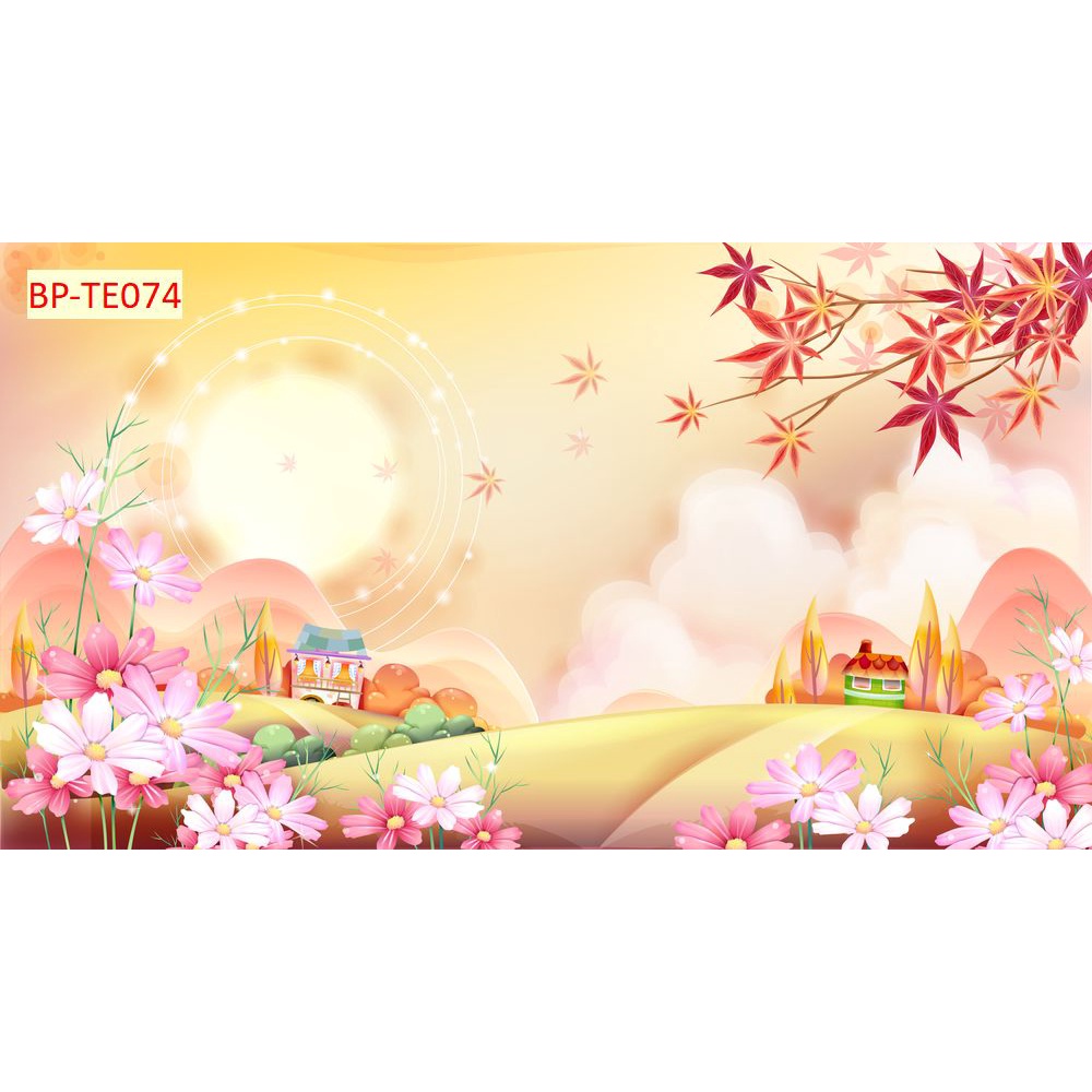 Tranh Dán Tường Phòng Trẻ Em Hoạt Hình Ngộ Nghĩnh Tặng Keo Và Dụng Cụ Dán