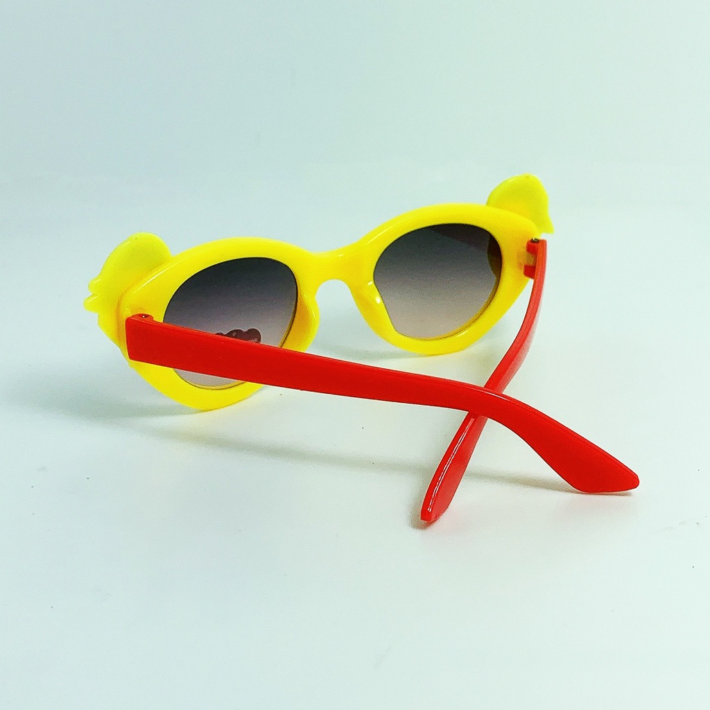 Kính mát trẻ em JJ202212 form ôm mặt tròng đính kèm nàng tiên cá dễ thương dành cho bé gái từ 1 tới 5 tuổi