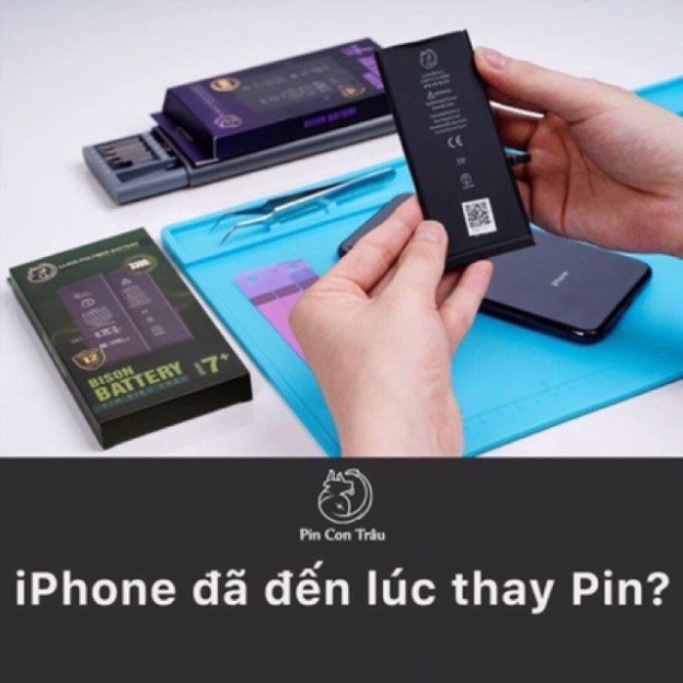 Pin iPhone BISON Dung Lượng Chuẩn Cho 5/5s/5se/5c/6/6s/6plus/6splus/7/7plus/8/8plus/X - Pin Con Trâu - pin gắn trong
