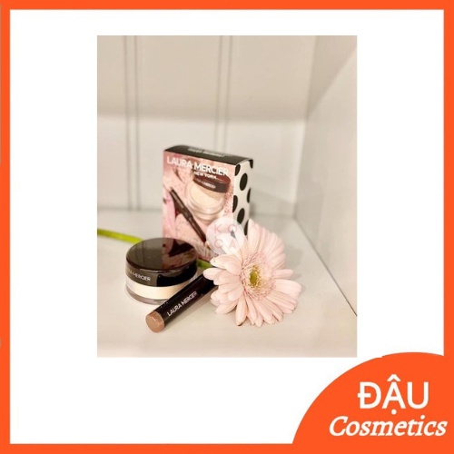 Set makeup Laura Mercier minisize (1 phấn phủ 5g + 1 nhũ mắt 1g)
