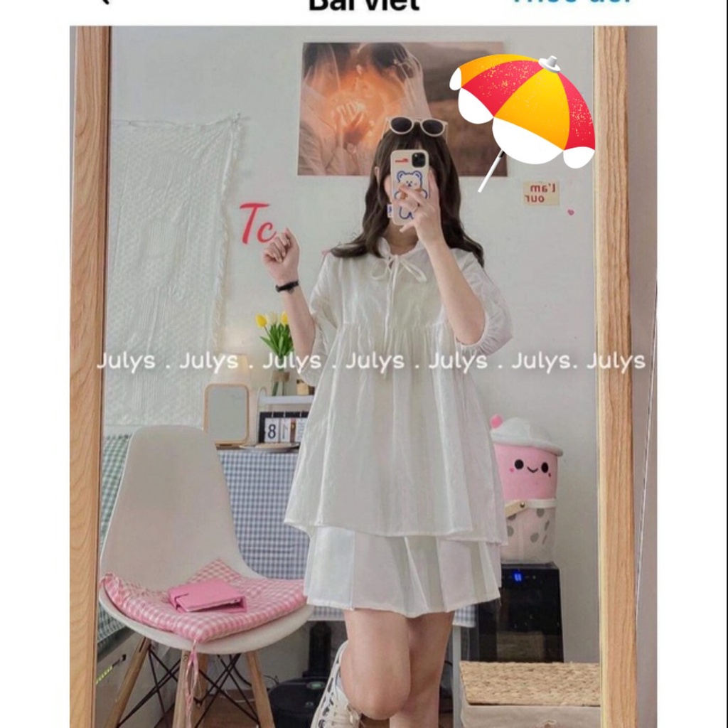 [QUÀ TẶNG, CỘT TÓC HOA CÚC] VÁY, ĐẦM XẾP LY TRẮNG XINH LUNG LINH KẾT HỢP NHIỀU PHONG CÁCH CHẤT ĐŨI MỀM MẠI MÁT MẺ HOT HÈ