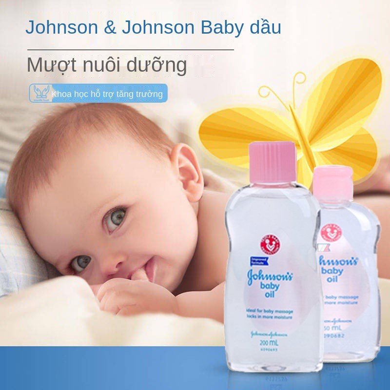 Dầu dưỡng ẩm massage Johnson's baby oil mát xa cho bé từ sơ sinh date xa 2025
